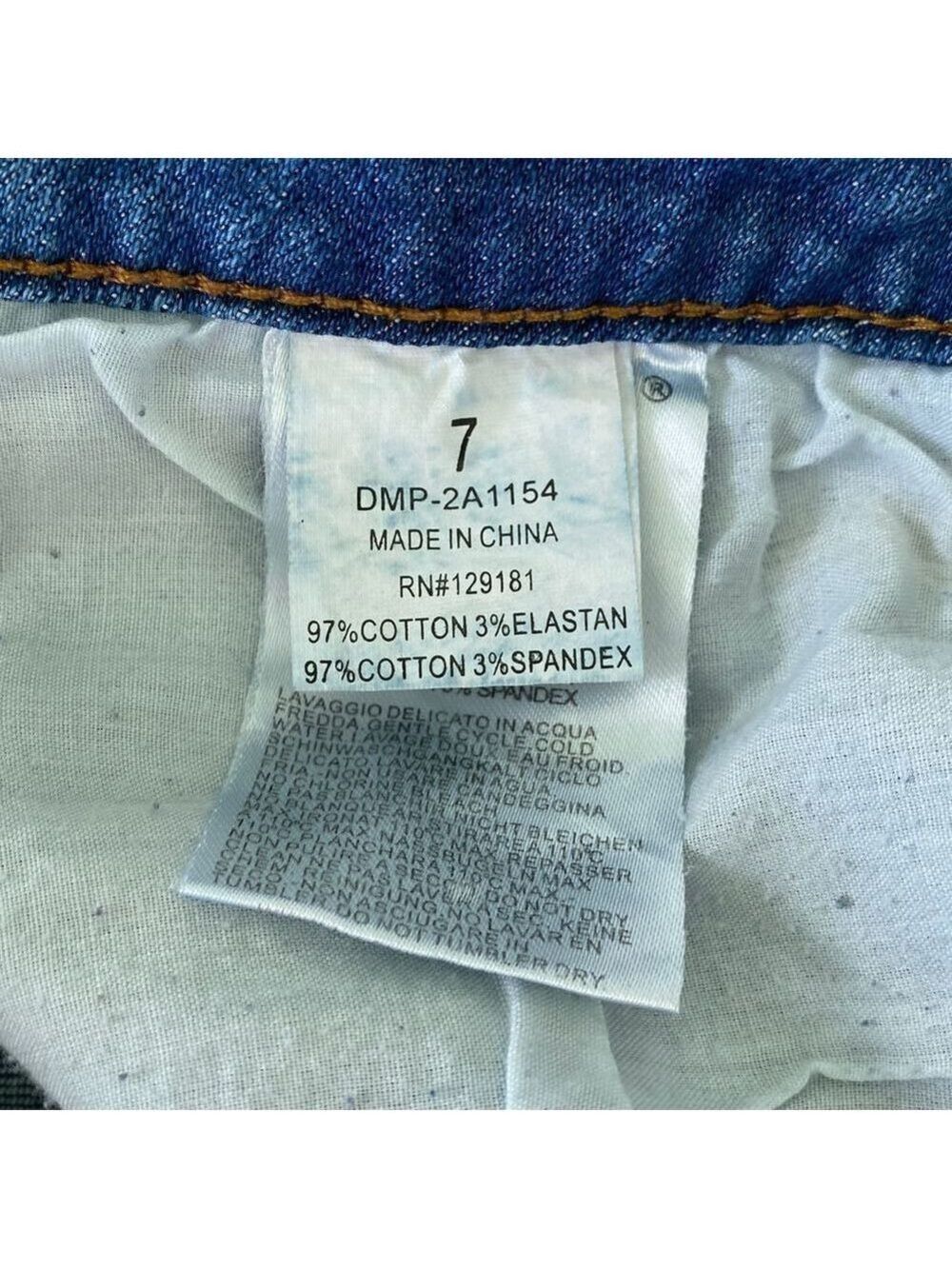 MACHINE Skinny Jeans Medium Blue Size 7 - Picture 9 of 10